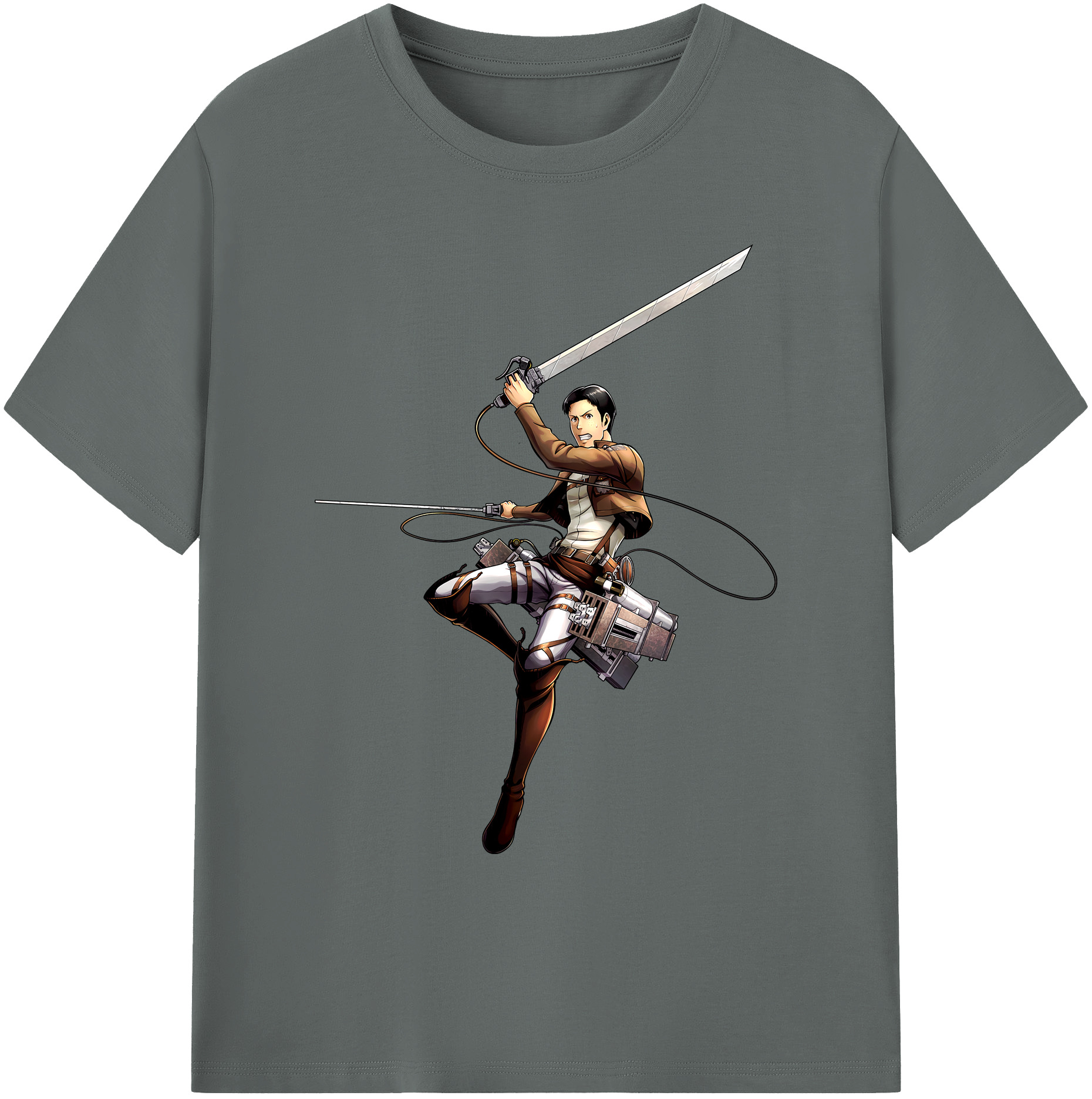 （画像用） 進撃の巨人 Attack on Titan 綿100％ メンズ半袖Tシャツ｜肌触りやわらか＆通気性